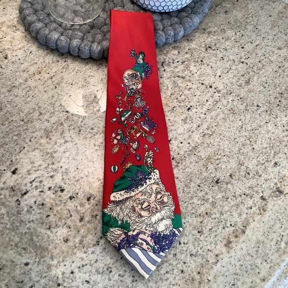 Silk Tie Santa Christmas by Robert Talbott for Nordstrom - Picture 2 of 7
